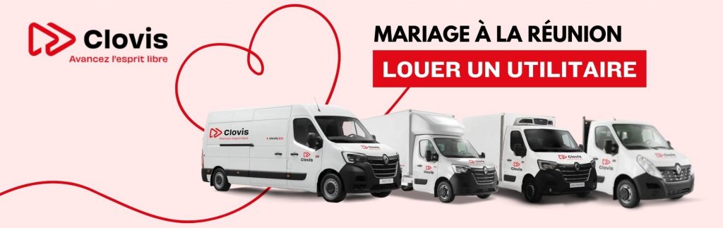 Location utilitaire pour mariage à La Réunion