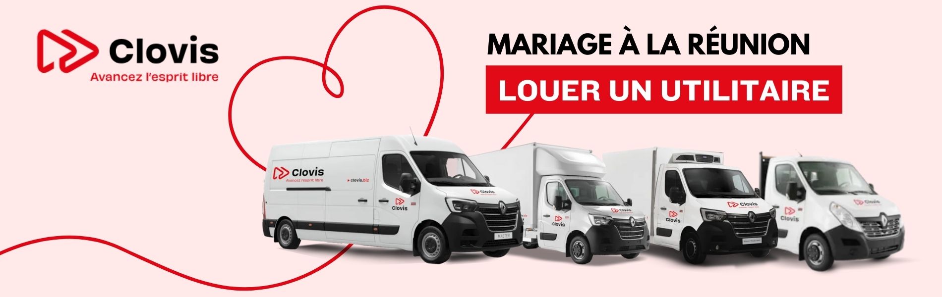 Location utilitaire pour mariage à La Réunion